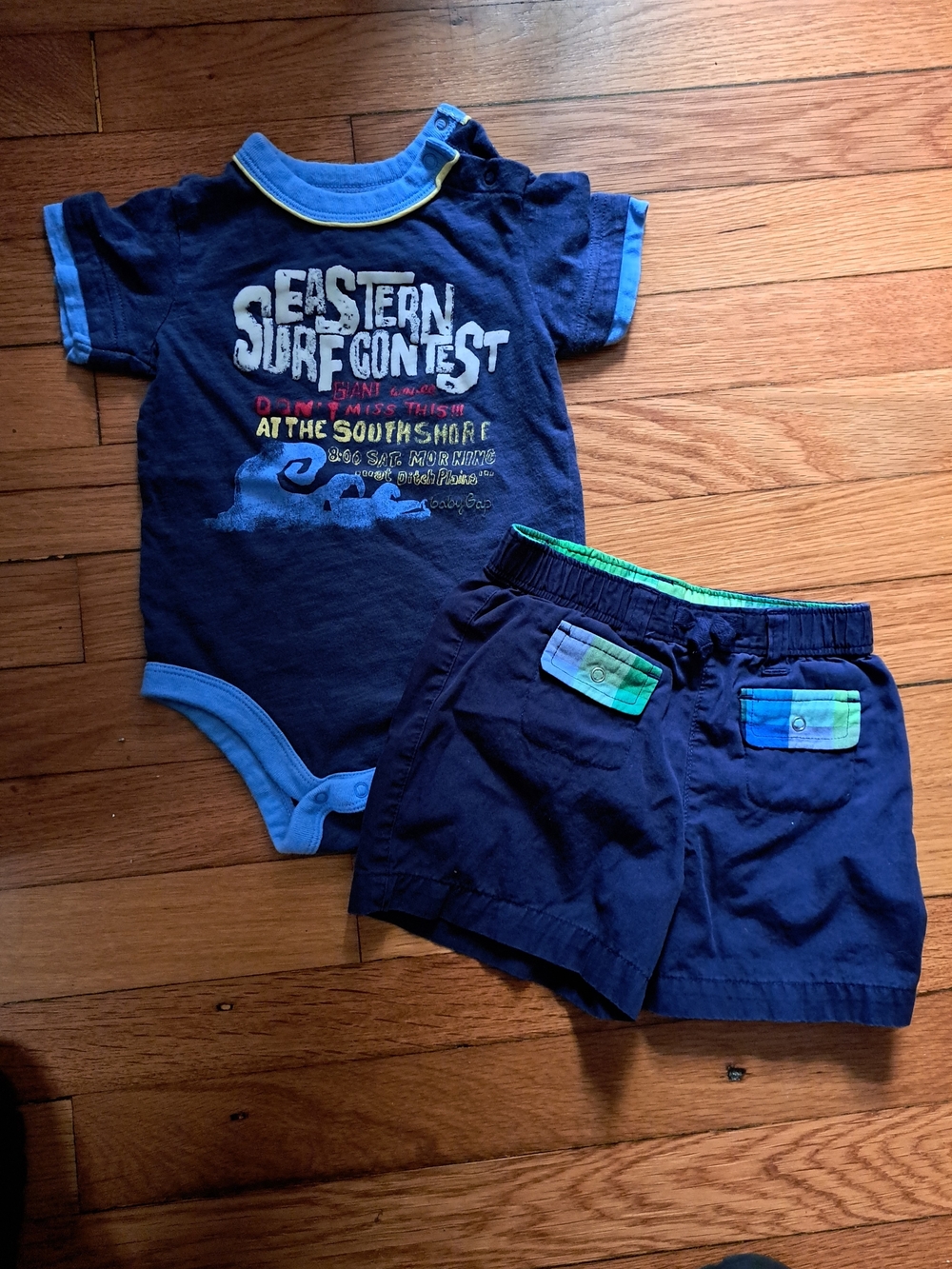 GAP Navy Blue Surf Contest Baby Matching Set